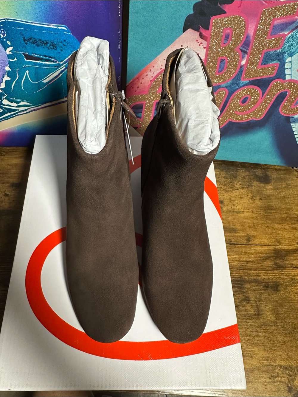 Blondo Alida Waterproof Bootie Color: Java Suede size 6.5 - Picture 9 of 11